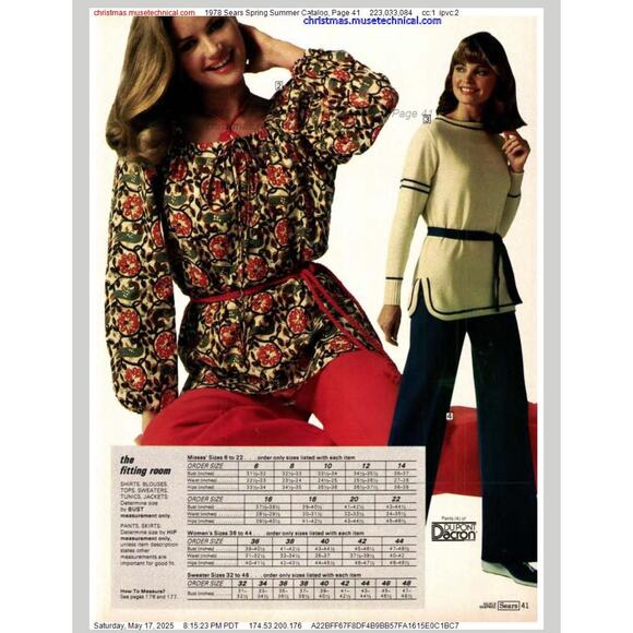 VINTAGE | 1978 SEARS Print Boho Peasant Cotton Poly Tunic Blouse Size 16 - Picture 9 of 10